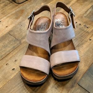 Miz Mooz Dusty Pink Wedge sandals